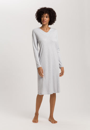 Mira L/Slv Nightdress 110cm | Cloud Melange 79631-2991